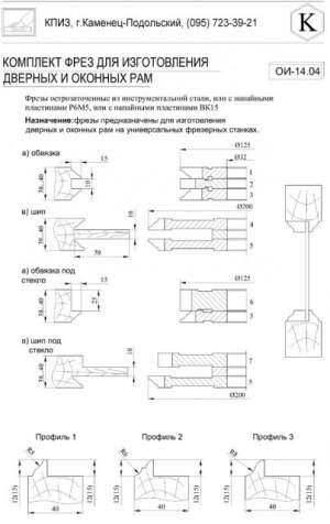 Фрезы для изготовления мебельных фасадов